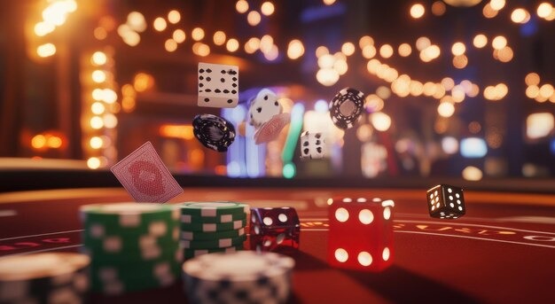 Fish shooting game studio with multiple camera angles and live dealer